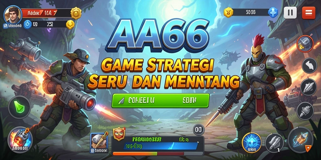 Tampilan gameplay AA666 yang menegangkan dan strategis.
