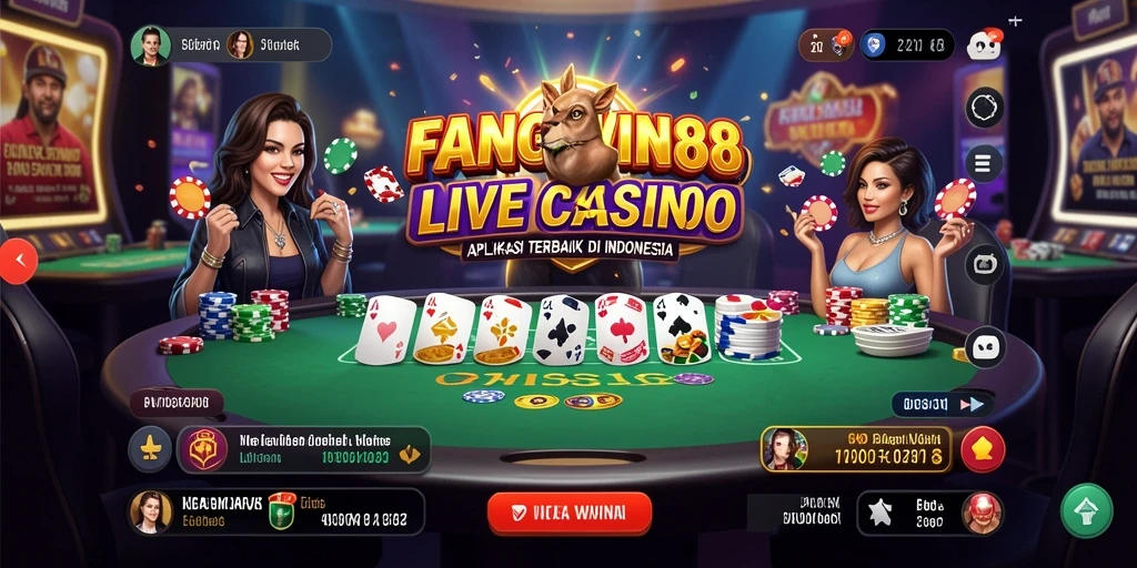Tampilan gameplay FANGWIN88 yang menarik dan interaktif dalam Live Casino.