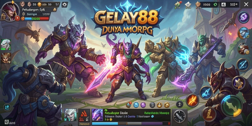 Screenshot gameplay <strong>GELAY88</strong> yang menampilkan aksi seru di dunia MMORPG.