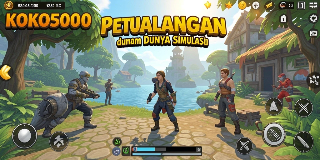 Tampilan gameplay seru dalam KOKO5000 yang penuh strategi.