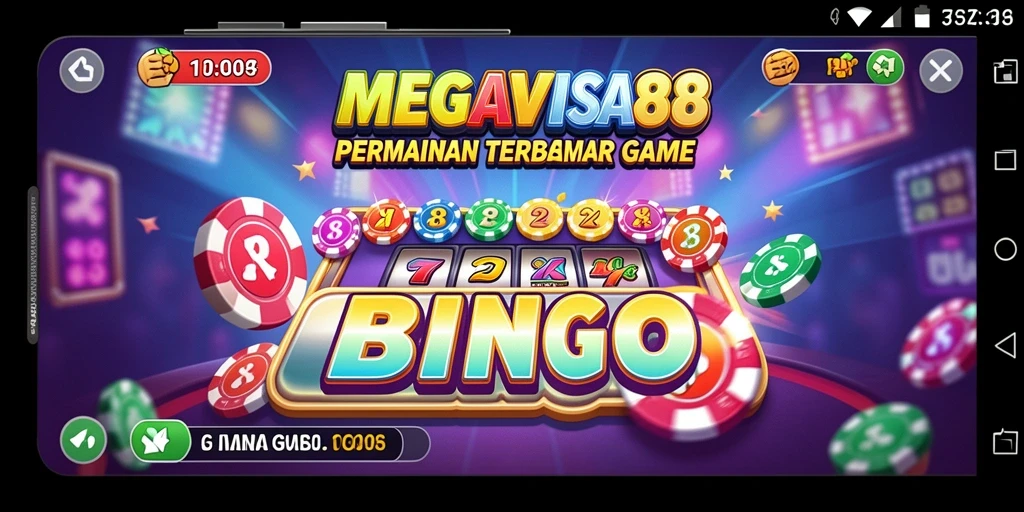 Tampilan seru gameplay Bingo di MEGAVISA88.