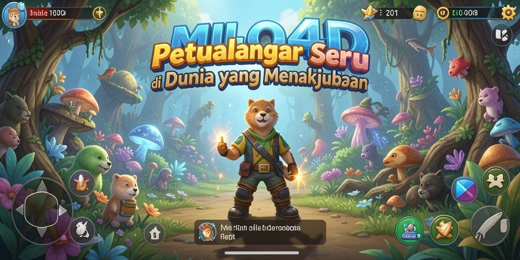 Tampilan gameplay seru dari MILO4D dengan pemandangan yang menakjubkan.