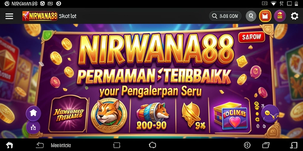 Tampilan gameplay menarik dari NIRWANA88 dengan berbagai slot.