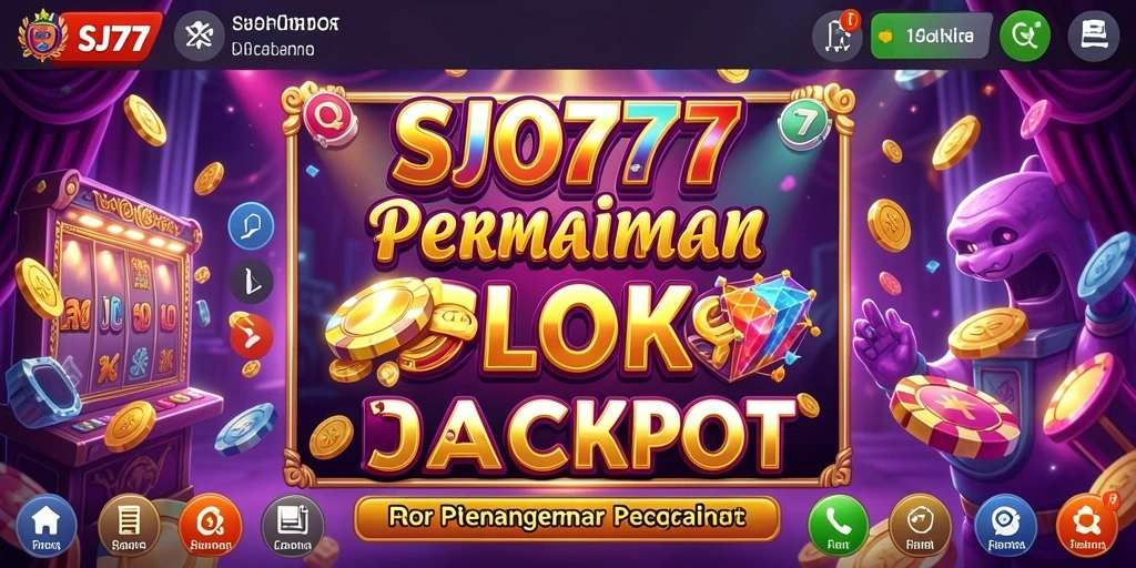 Tampilan gameplay SJO777 dengan tema slot yang mengasyikkan.