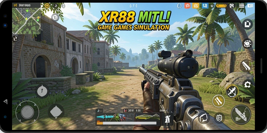 Tangkapan layar utama XR88 menampilkan aksi gameplay Simulation yang menawan.